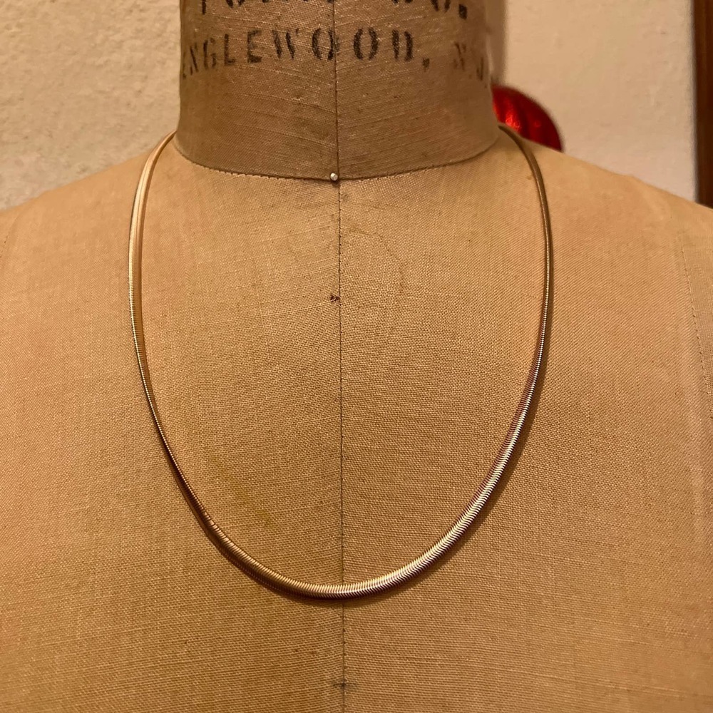 Essentials 18K Gold over Brass Snake Chain NWT